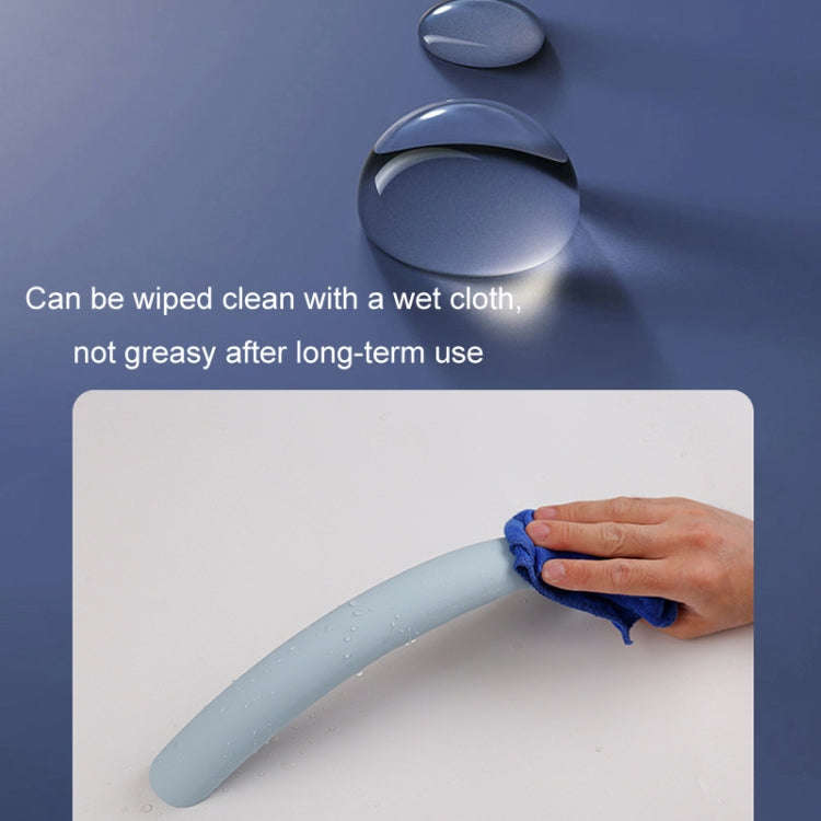 38cm Liquid Silicone Sweat-Absorbing Anti-Skid Car Steering Wheel Cover(Lavender Gray)