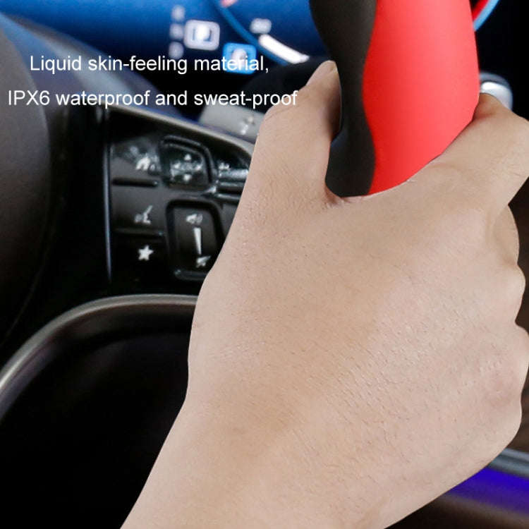 38cm Liquid Silicone Sweat-Absorbing Anti-Skid Car Steering Wheel Cover(Lavender Gray)