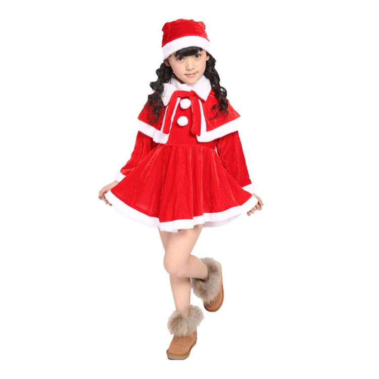 Children Christmas Performance Role Play Costume, Size: 130cm(Girls)