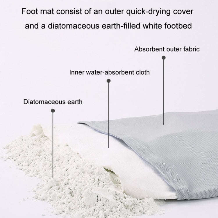 Diatomaceous Earth Water-absorbing Quick-drying Floor Mat Bathroom Non-slip Diatom Mud Soft Mat, ...