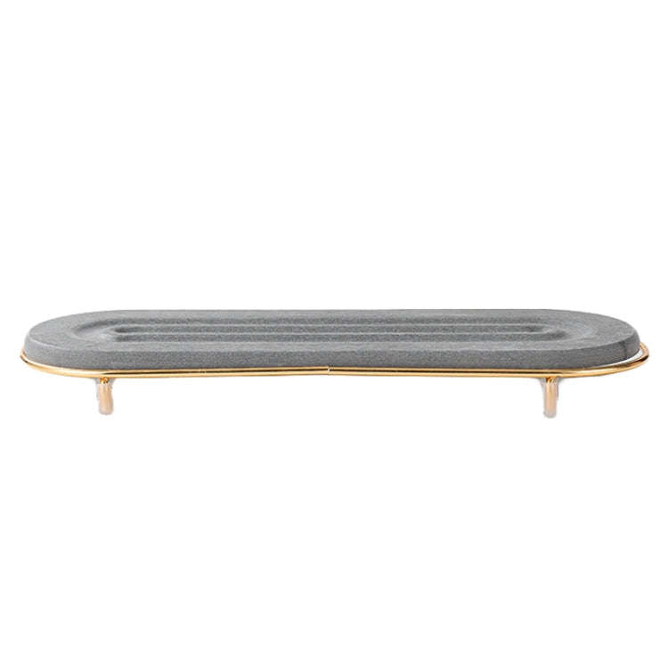 Diatomaceous Earth Countertop Water Absorbing Drying Mat Shelf Bathroom Sink Drainage Mat, Size: ...