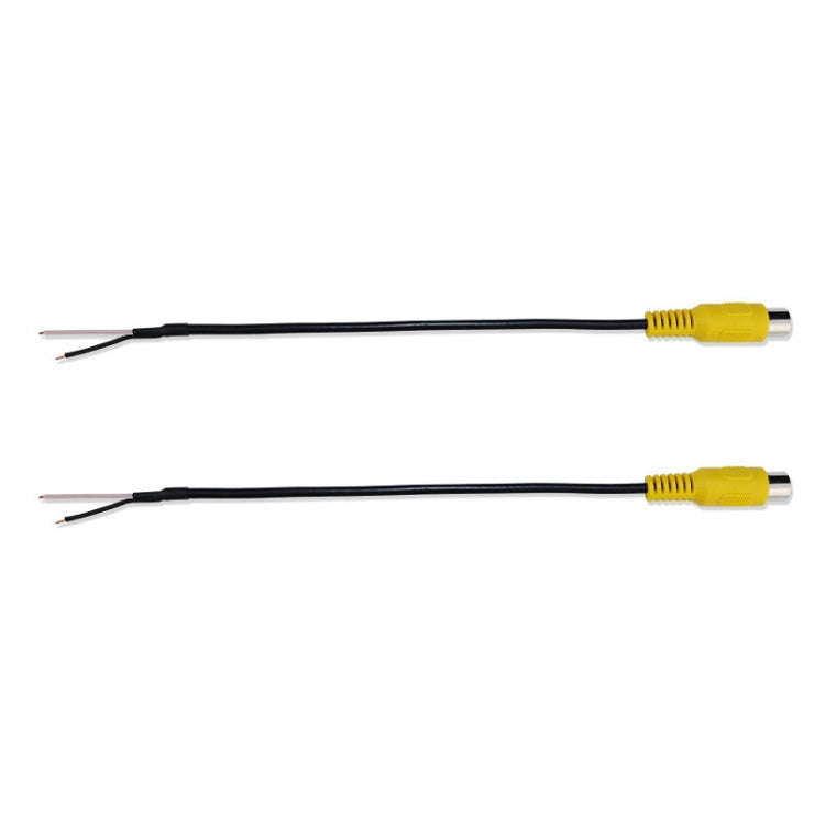 2pcs Car Single AV Audio Cable Lotus Connector RCA Stereo Wire With Shield(E1-9)