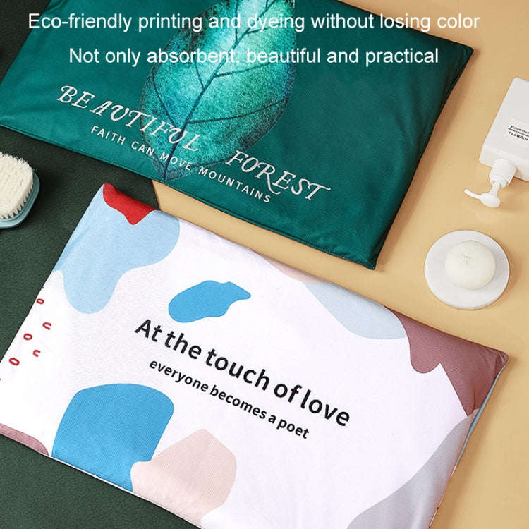 Diatomaceous Earth Bathroom Water-absorbing Quick-drying Foot Mat Toilet Anti-slip Soft Floor Mat...