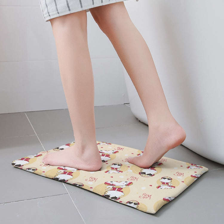 Diatomaceous Earth Bathroom Water-absorbing Quick-drying Foot Mat Toilet Anti-slip Soft Floor Mat...