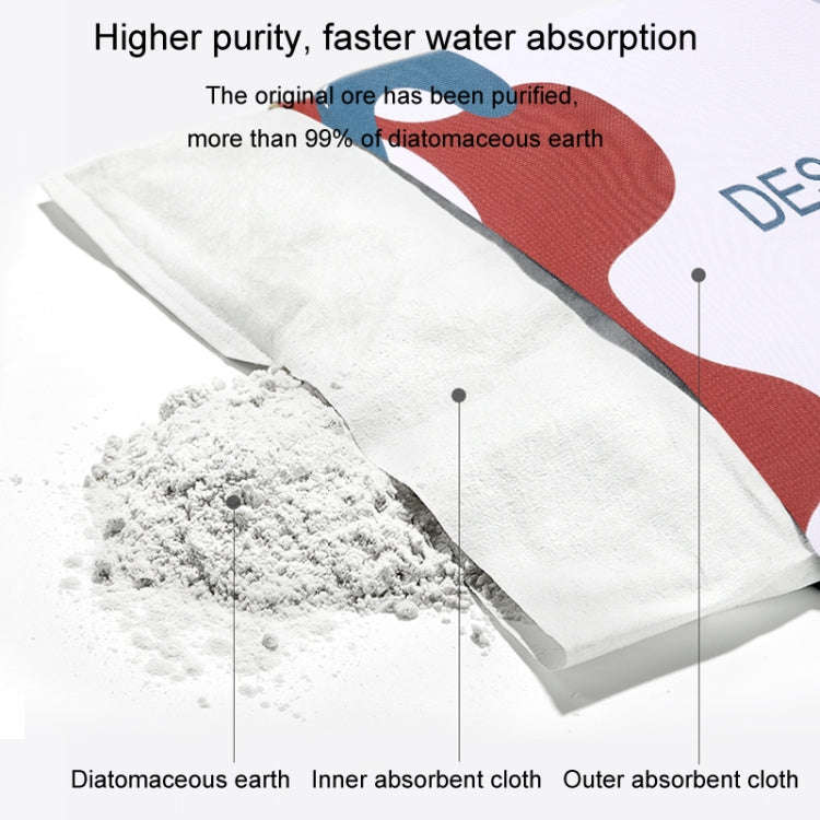 Diatomaceous Earth Bathroom Water-absorbing Quick-drying Foot Mat Toilet Anti-slip Soft Floor Mat...