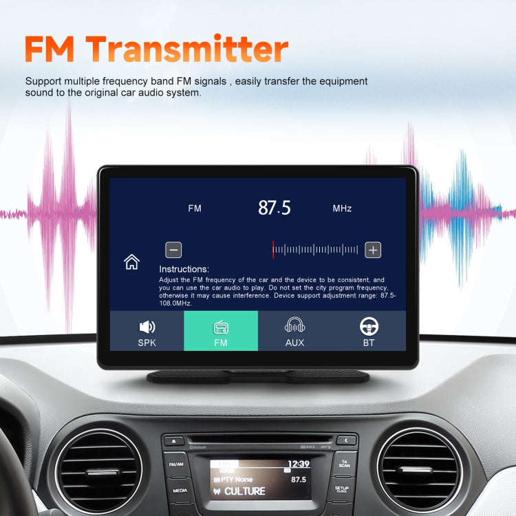 8-Inch HD Wireless CarPlay Screen DVR With Dash Cam/1080p Front Rear Camera/Bluetooth/AirPlay