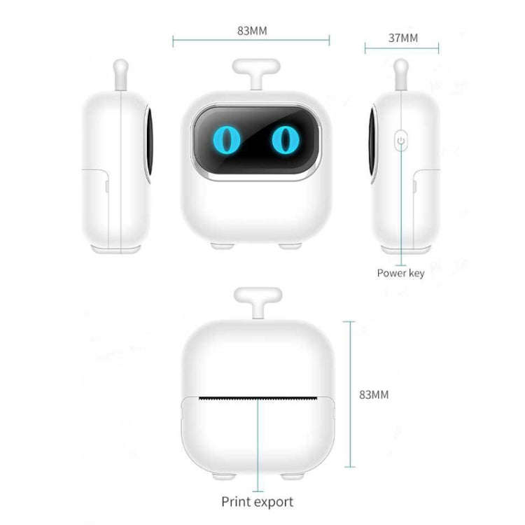 Portable Mini Thermal HD Printer Bluetooth Student Error Title Note Photo Printing Label Maker Ca...