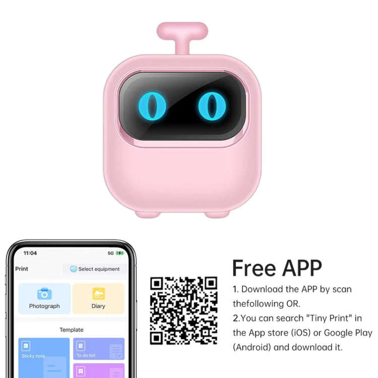Portable Mini Thermal HD Printer Bluetooth Student Error Title Note Photo Printing Label Maker Ca...
