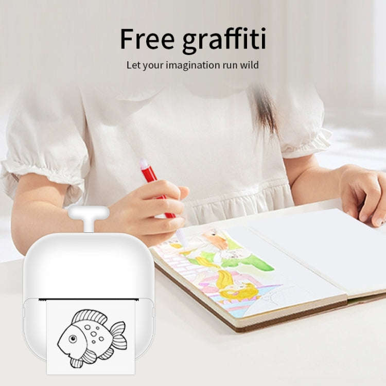 Portable Mini Thermal HD Printer Bluetooth Student Error Title Note Photo Printing Label Maker Ca...