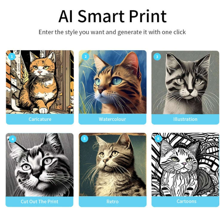 Portable Mini Thermal HD Printer Bluetooth Student Error Title Note Photo Printing Label Maker Ca...