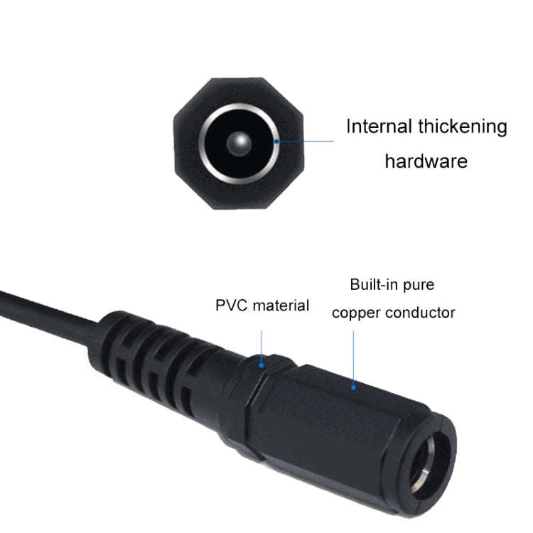 2pcs DC 5.5 X 2.1mm Female To XH2.54 Terminal Motherboard Connection Cable(B3-28)