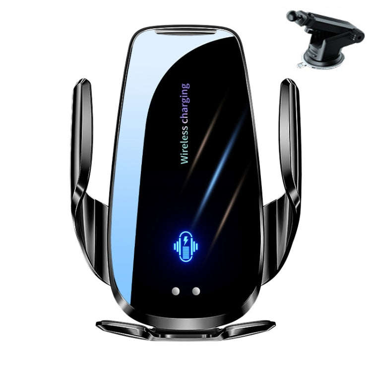 Q96 Car Wireless Charging Cell Phone Navigation Mount, Style: Standard+Suction Cup