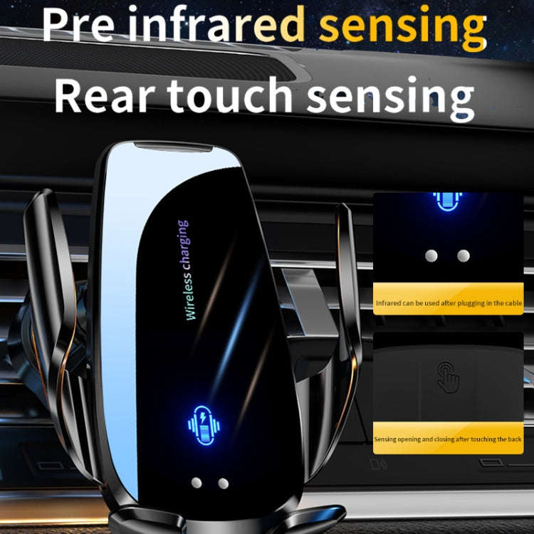 Q96 Car Wireless Charging Cell Phone Navigation Mount, Style: Standard+Suction Cup