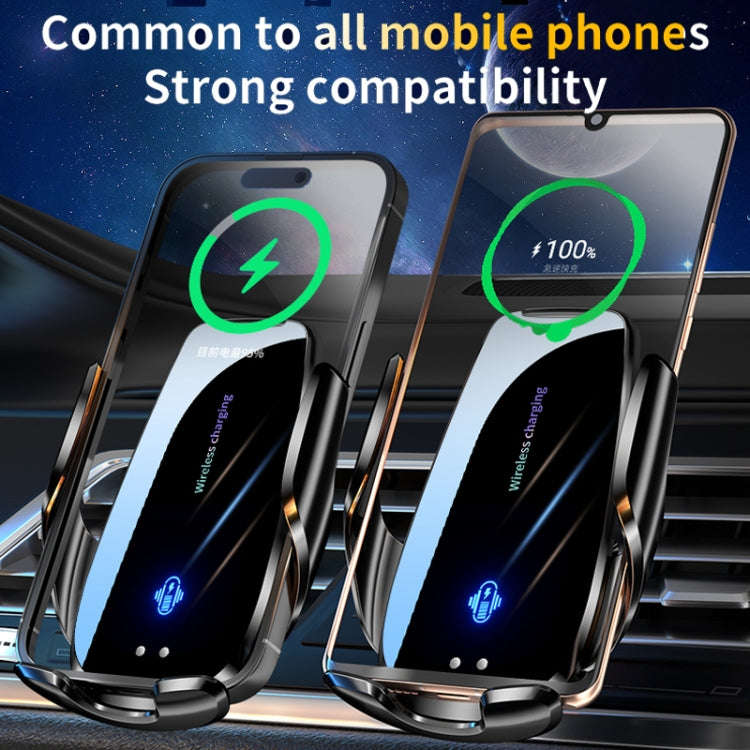 Q96 Car Wireless Charging Cell Phone Navigation Mount, Style: Standard+Suction Cup
