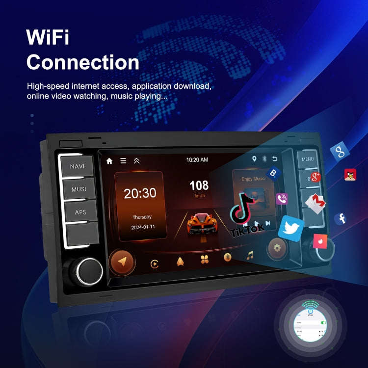 2+64G For Volkswagen Touareg 7-Inch Car WiFi Player Android 13 System Support CarPlay/Android Aut...