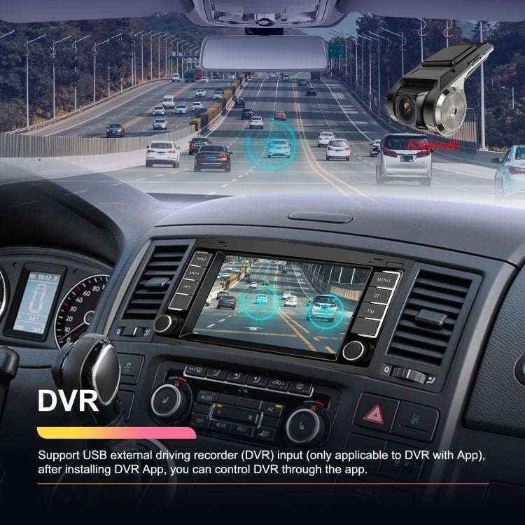 2+64G For Volkswagen Touareg 7-Inch Car WiFi Player Android 13 System Support CarPlay/Android Aut...