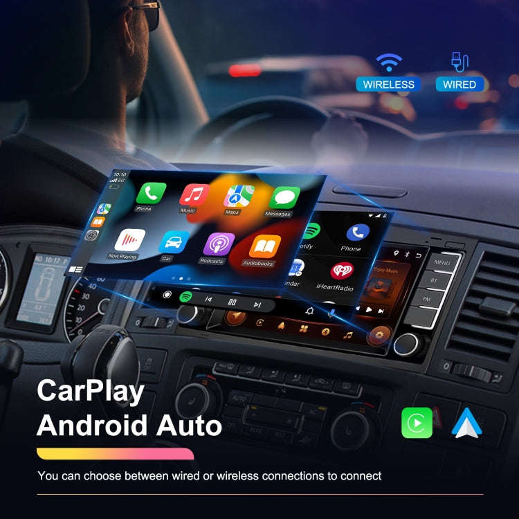 2+64G For Volkswagen Touareg 7-Inch Car WiFi Player Android 13 System Support CarPlay/Android Aut...