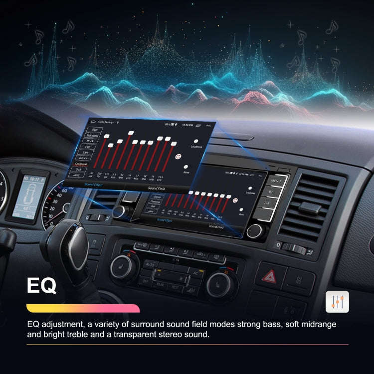 2+64G For Volkswagen Touareg 7-Inch Car WiFi Player Android 13 System Support CarPlay/Android Aut...