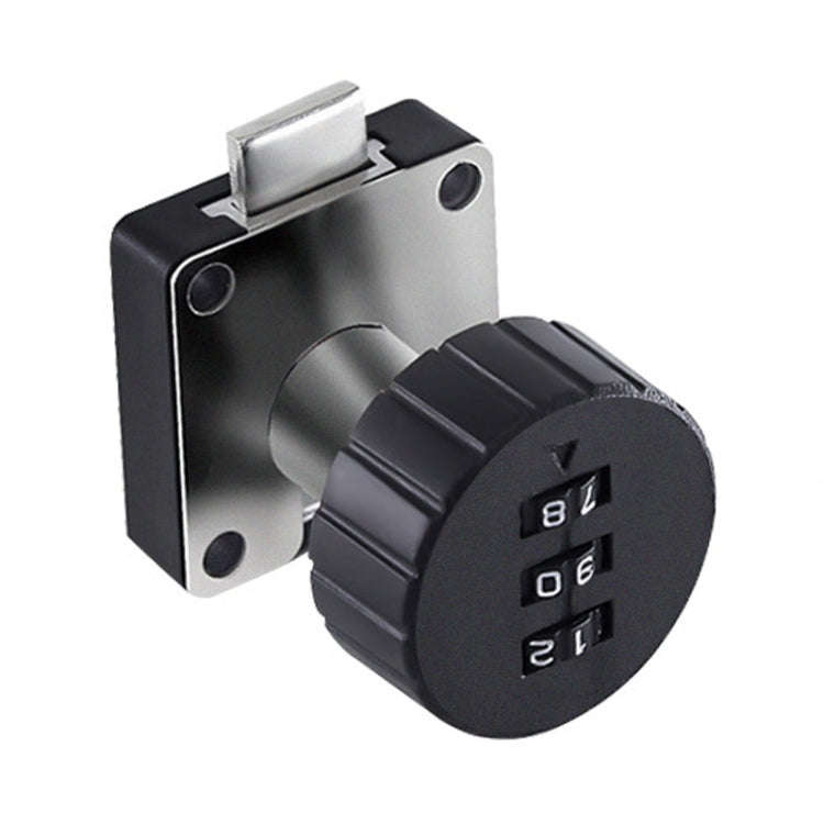 Home Cabinet Desk Drawer Combination Lock Lockers File Security Latches, Style: Black Rounded