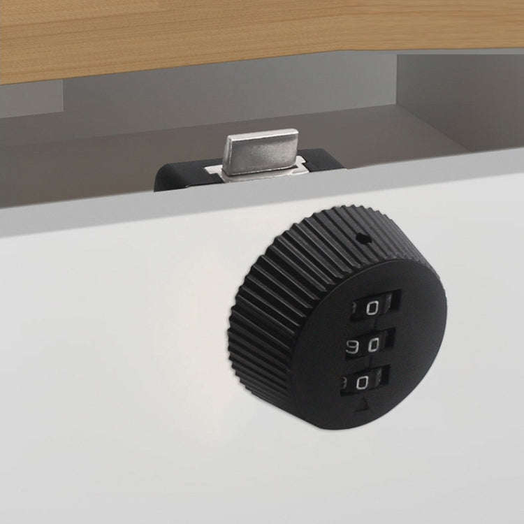 Home Cabinet Desk Drawer Combination Lock Lockers File Security Latches, Style: Black Beveled