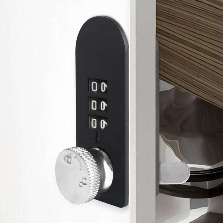 Home Drawer Locker Mechanical Dial And Quarter Turn Combination Lock, Style: Right Turn