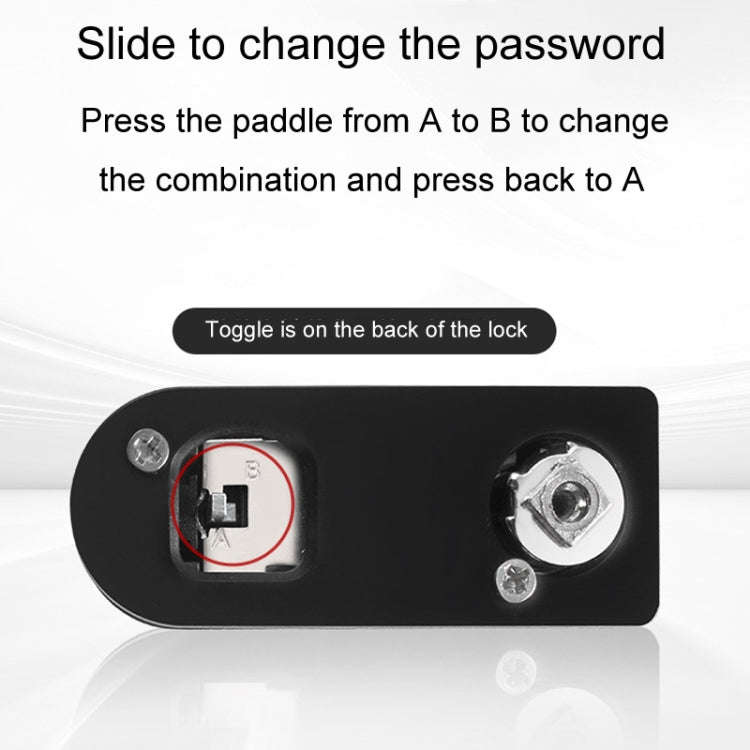 Home Drawer Locker Mechanical Dial And Quarter Turn Combination Lock, Style: Right Turn