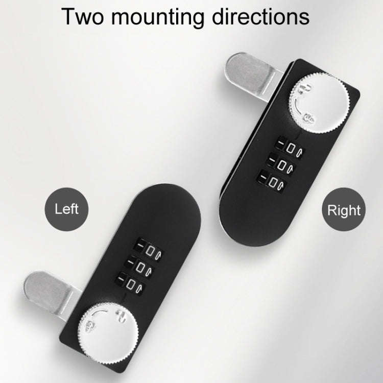 Home Drawer Locker Mechanical Dial And Quarter Turn Combination Lock, Style: Right Turn