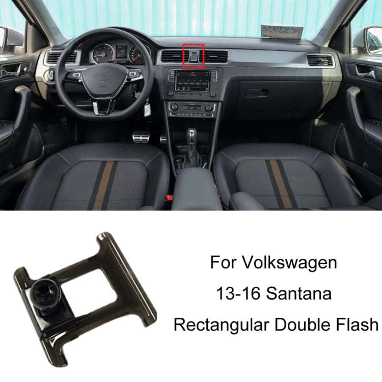 For Volkswagen Car Air Outlet Modified Mobile Phone Holder Base, Model: 13-16 Santana Rectangular...