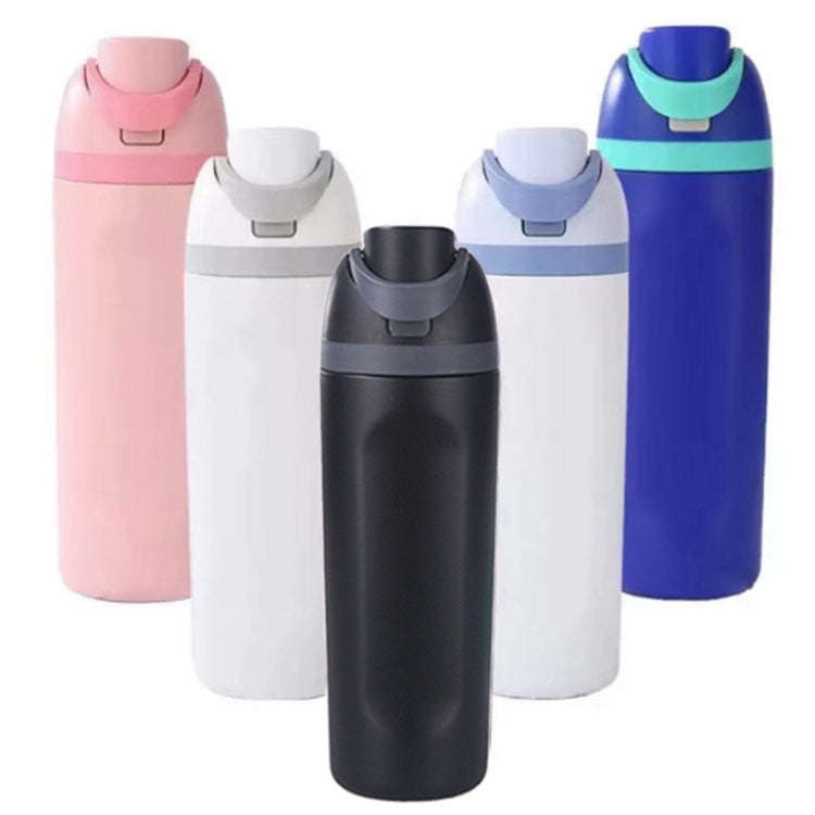 Replacement Lid for Owala Freesi Cup No Leakage One Button Open With Carry Loop(White)
