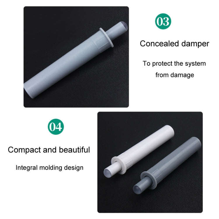 3pcs Cabinet Door Bouncing Anti-Collision Mute Cushion Damper(White)