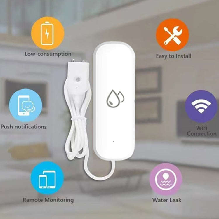 Tuya Zigbee Water Leak Alarm Remote Monitoring Flood Leak Detector
