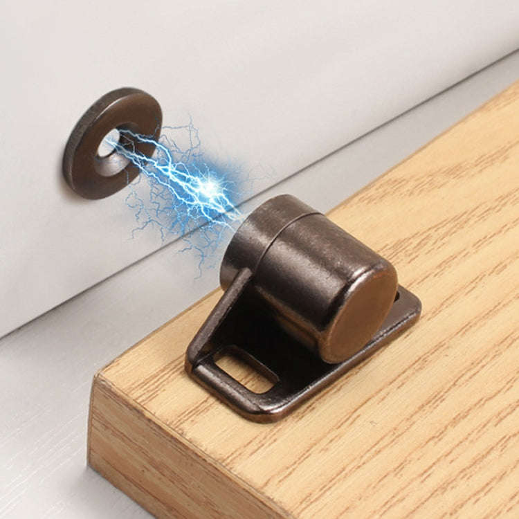 Household Cabinet Door Magnetic Suction Buckle Bumper Ball Adhesive Coupler(Gold)