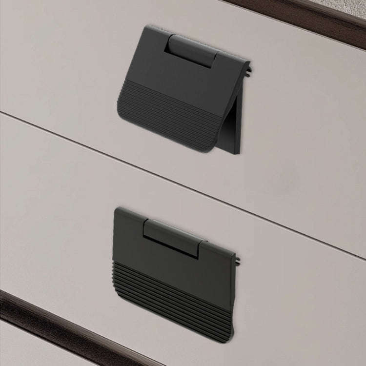 Invisible Simple Drawer Exposed Mounted Concealed Button Flip Flop Handle(Gold)