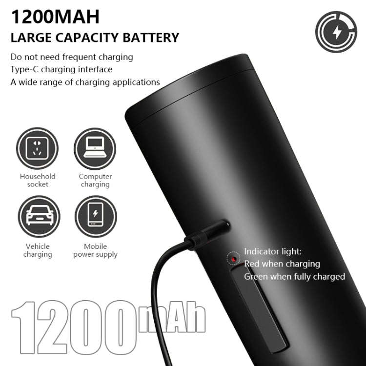 Multifunctional Kitchen Seasoning Electric Grinder Adjustable Coarse and Fine Pepper Grinder(Blue)