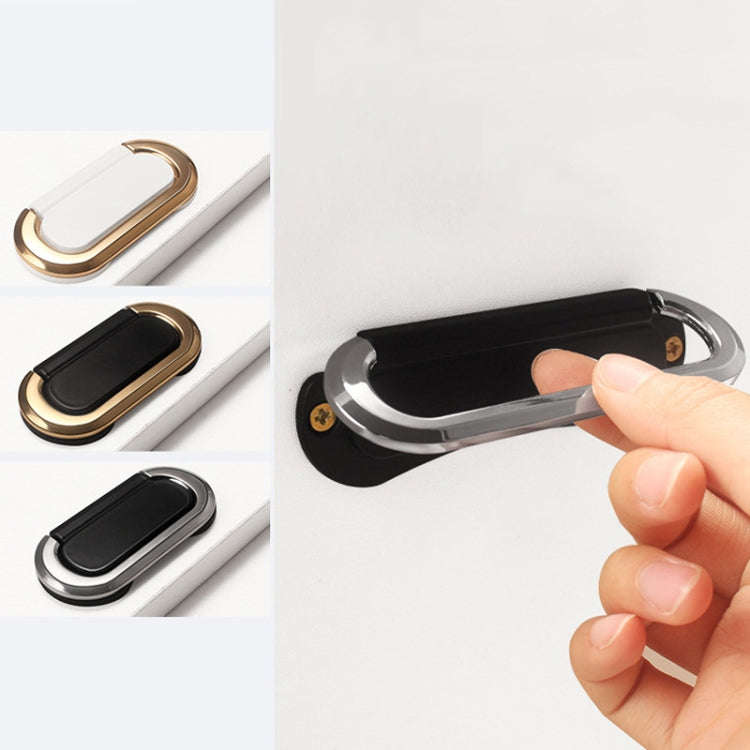 Simple Household Cabinet Drawer Hidden Flat Pull Handle, Color: Gold+White