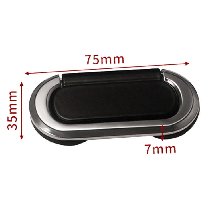 Simple Household Cabinet Drawer Hidden Flat Pull Handle, Color: Gold+White