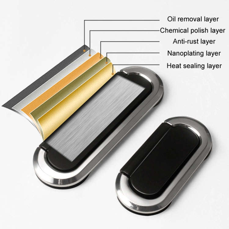 Simple Household Cabinet Drawer Hidden Flat Pull Handle, Color: Gold+White
