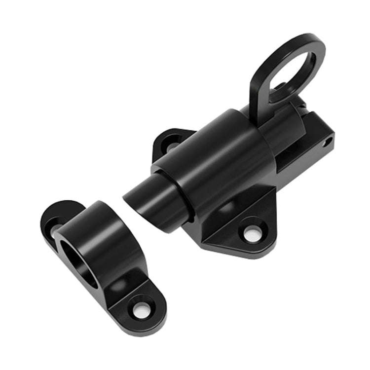 Solid Aluminum Alloy Plane Shape Spring Automatic Rebound Latch(Black)