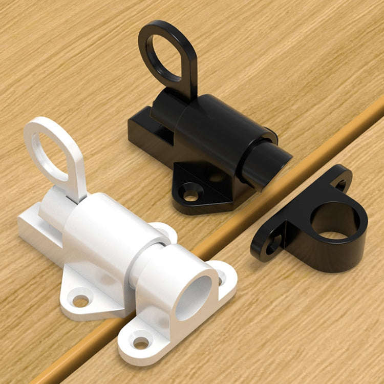 Solid Aluminum Alloy Plane Shape Spring Automatic Rebound Latch(Black)