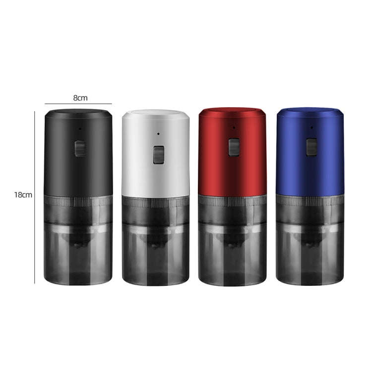 USB Rechargeable Adjustable Coarse and Fine Household Portable Electric Coffee Bean Grinder(Red)