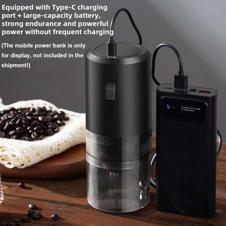 USB Rechargeable Adjustable Coarse and Fine Household Portable Electric Coffee Bean Grinder(Red)
