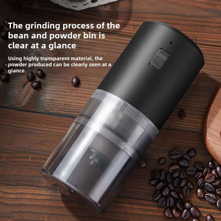 USB Rechargeable Adjustable Coarse and Fine Household Portable Electric Coffee Bean Grinder(Red)