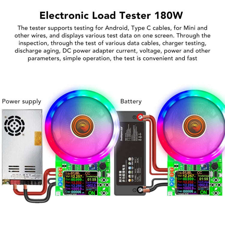 ATORCH Voltage Digitally Controlled Adjustable Constant Current Discharge Load Aging Tester, US P...
