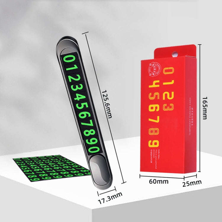 T1 Car Hidden Moving Phone Plate Vehicle Temporary Parking Number Board(Black)