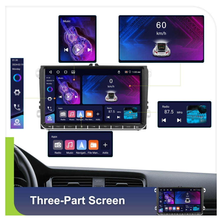 7-inch For Volkswagen 4+64G Multimedia Player Android 13 System