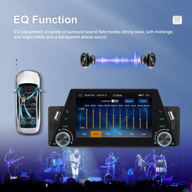 5-inch Single Din Car Multimedia Player Supports Mirror Link/Steering Wheel Control Standard Version