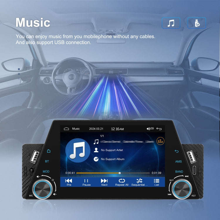 5-inch Single Din Car Multimedia Player Supports Mirror Link/Steering Wheel Control Standard Version