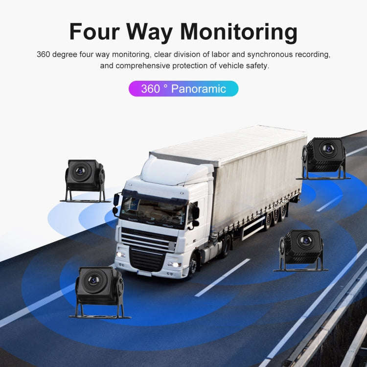 10.36-Inch Car Central Control Smart Player With 4-Way Camera 64G TF Card
