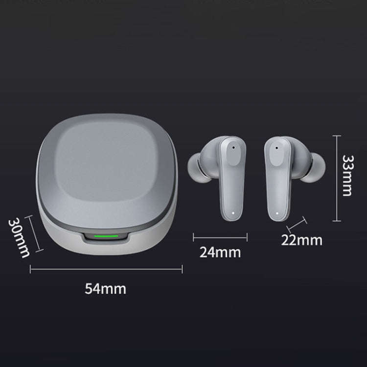 A98 AI Intelligent Translation Wireless Physical Noise Cancellation Bluetooth Earphones(White Blue)