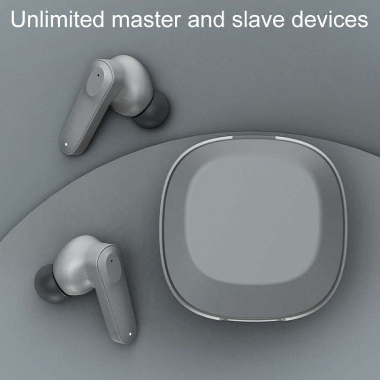 A98 AI Intelligent Translation Wireless Physical Noise Cancellation Bluetooth Earphones(White Blue)